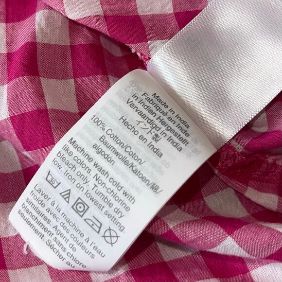 J. Crew Button Up Shirt Gingham Plaid Check - Picture 8 of 9